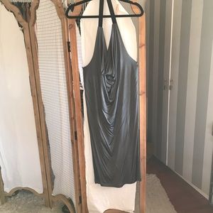 Drapey, metallic dress